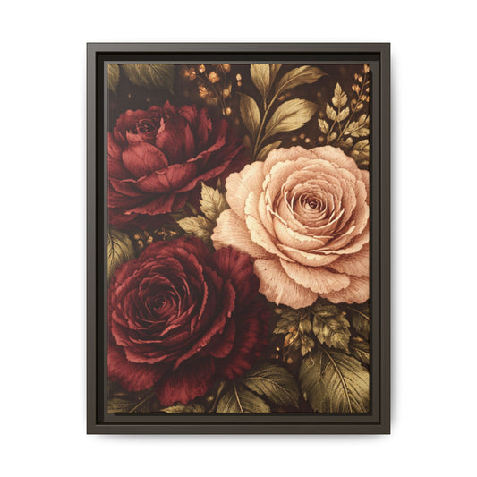 Abundance Tapestry Luxe Floral Framed Canvas