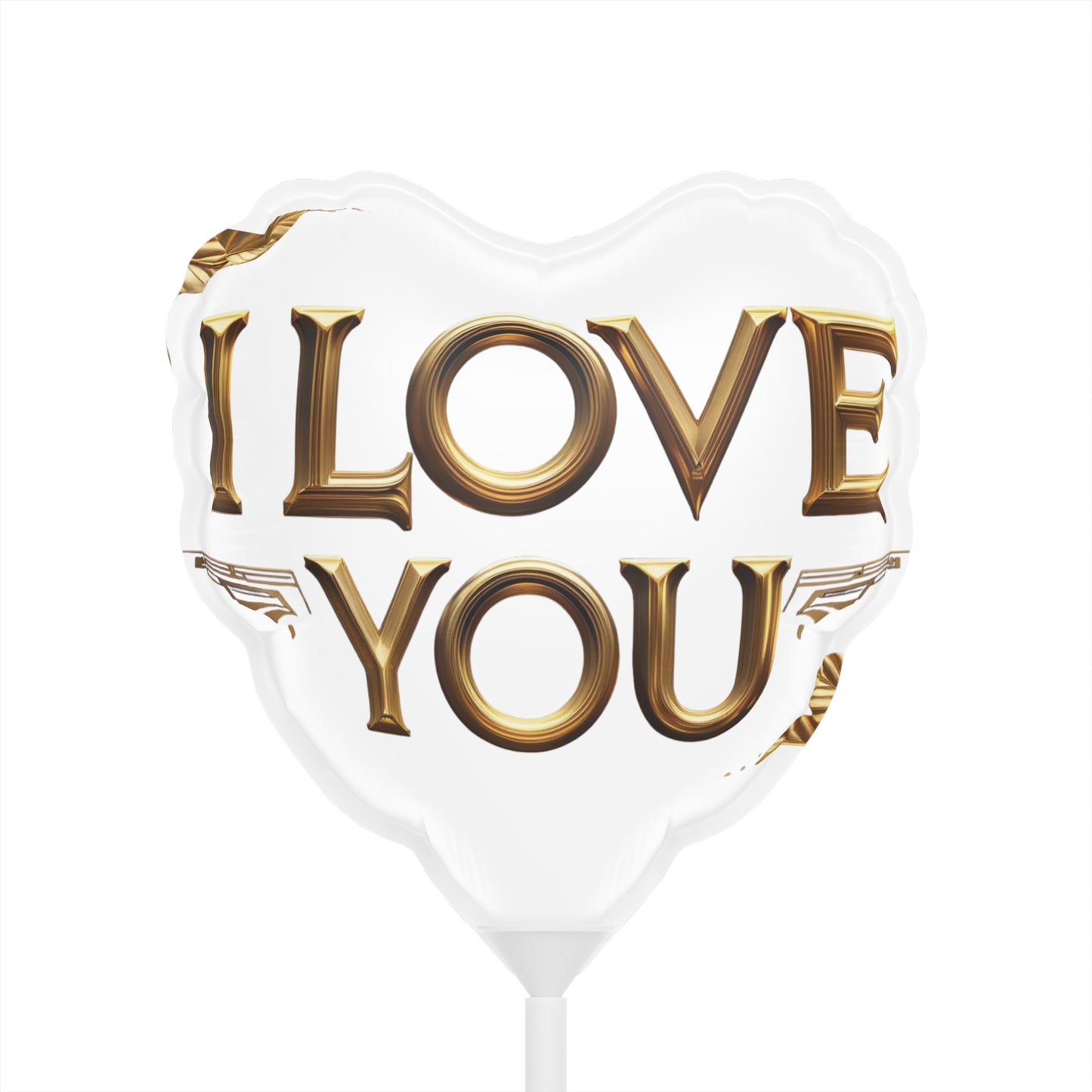 Golden Love Foil Balloon – Heart & Round Variants