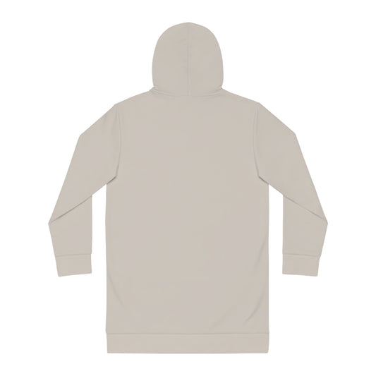 Whispers of Winter Solid Hoodie Dress – Stone Beige