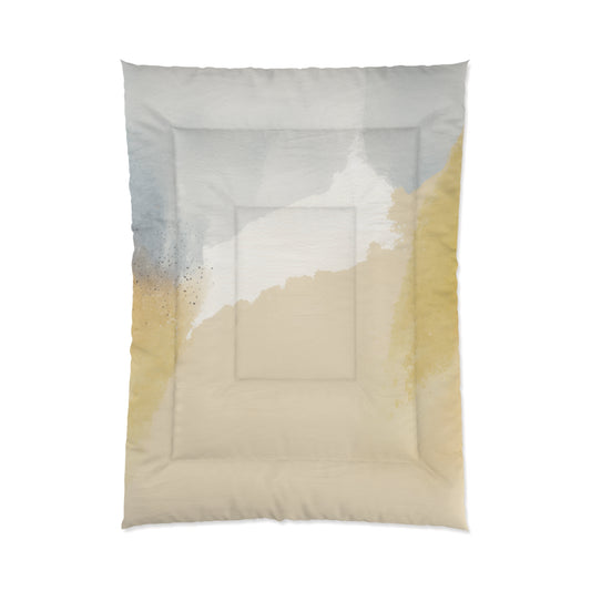 Golden Horizon Watercolor Comforter