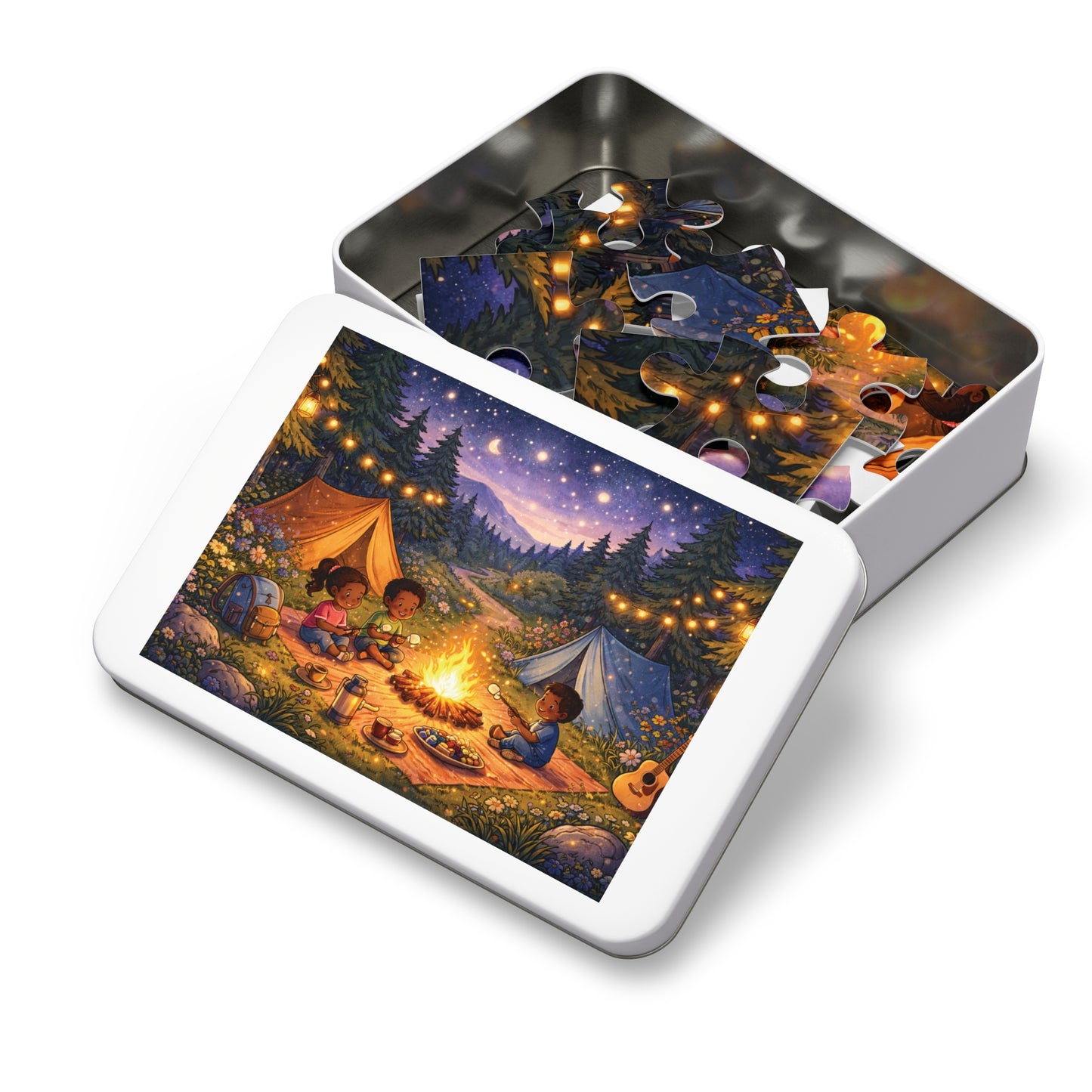 Campfire Under the Stars Kids Puzzle