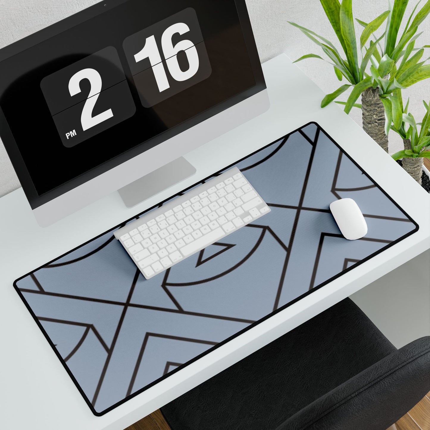 Celestial Ground Desk Mat — Modern Large Mousepad Desk Pad