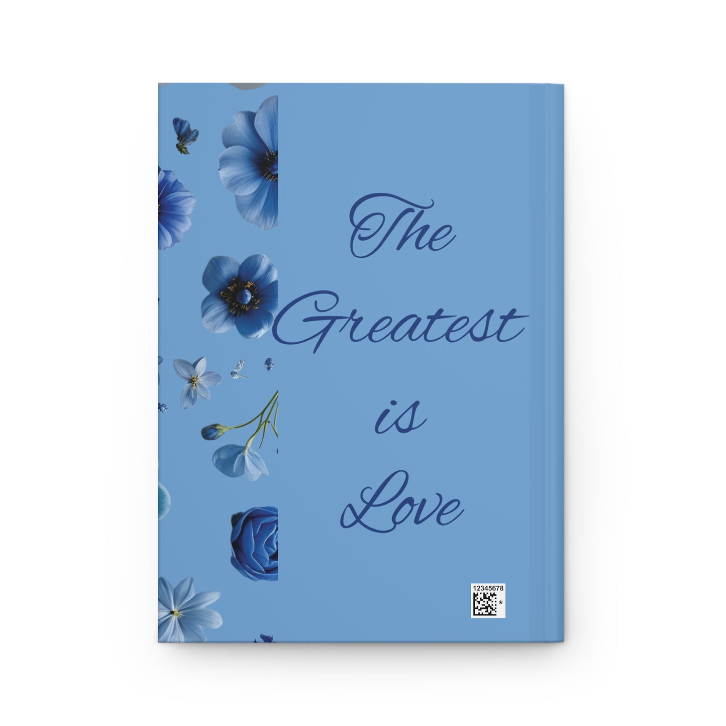 Faith Hope Love – Blue Floral Hardcover Journal