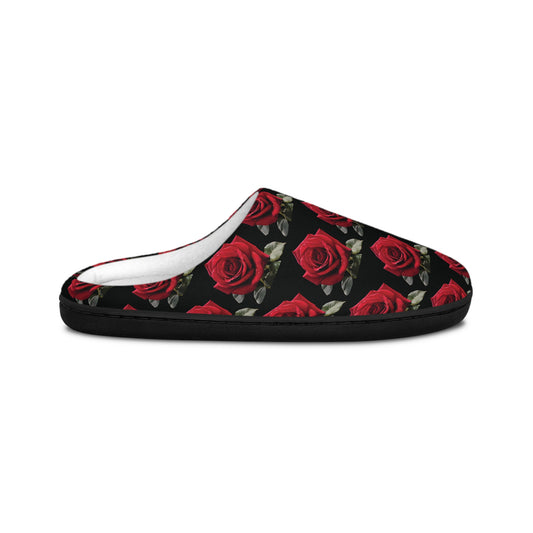 Scattered in Grace — Rose Print Slippers