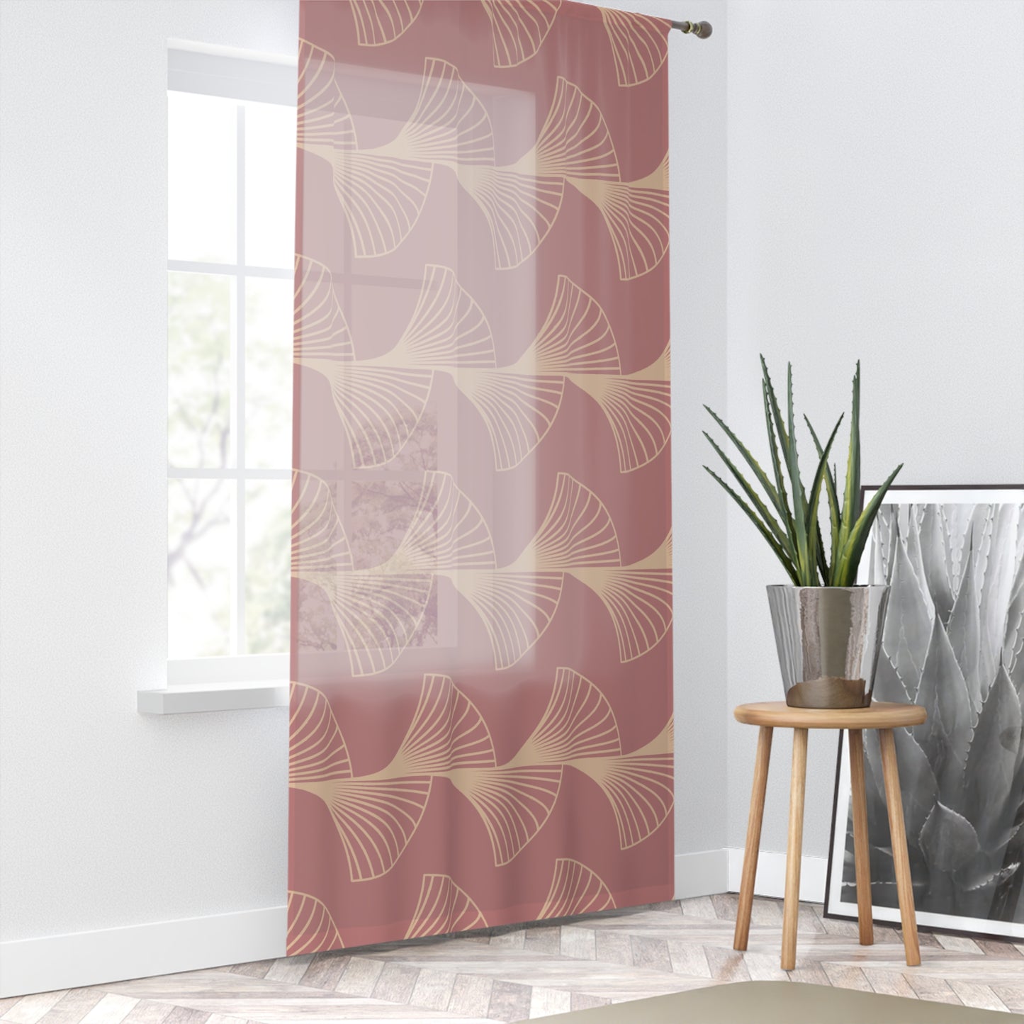 Rose Deco Grace – Champagne Gold Fan Panel Curtain
