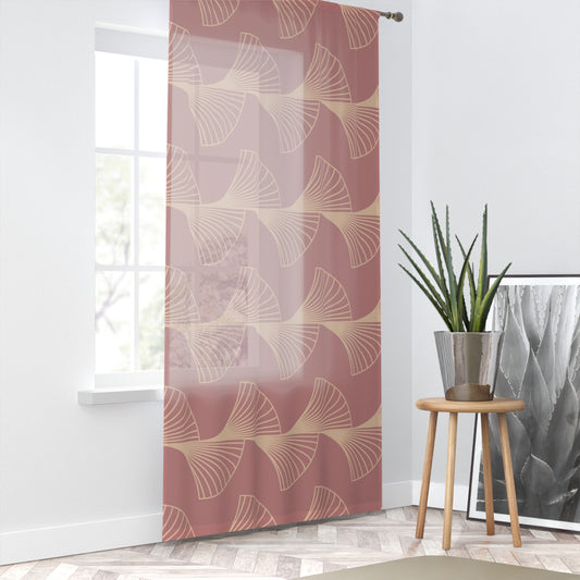 Rose Deco Grace – Champagne Gold Fan Panel Curtain