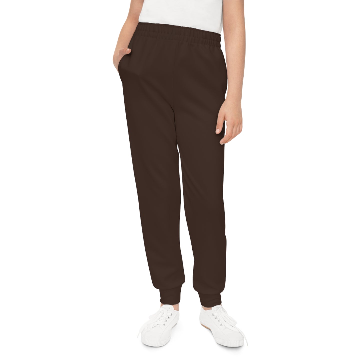 Dark Cocoa Brown Kids Joggers | Golden Unfurling Essentials