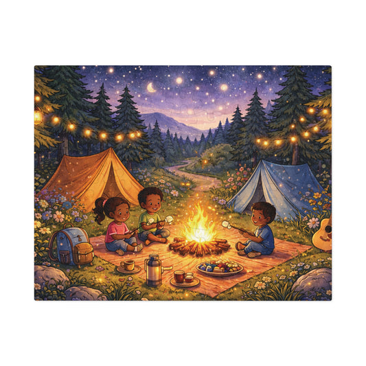 Campfire Under the Stars Kids Puzzle