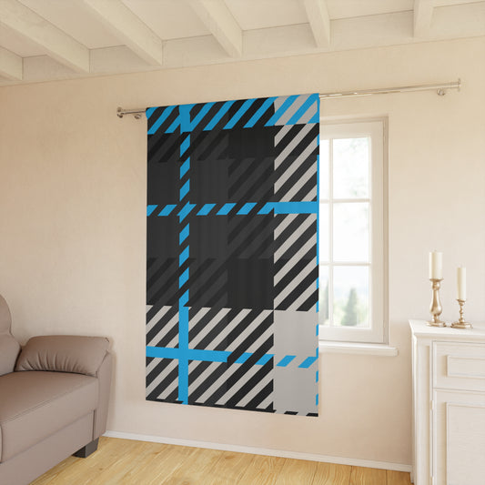 Frozen Echo Plaid Blackout Curtain