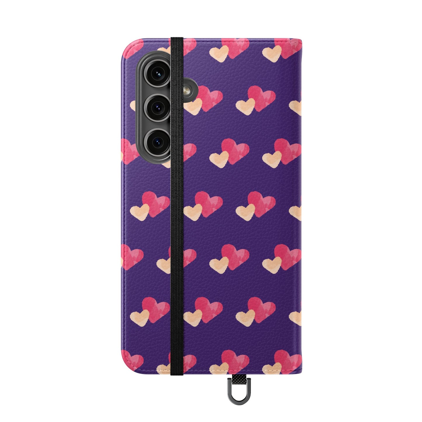 "Faith-Filled Hearts | Flip Phone Case – Purple"