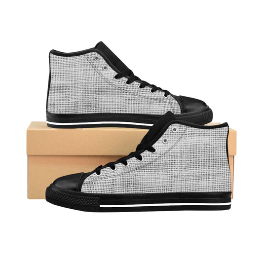 Iron Lines – Women’s High-Top Sneakers