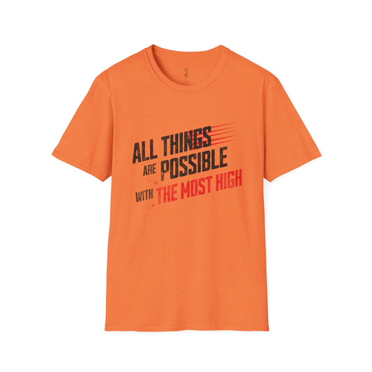 All Things Possible Tee – Powered by the Most High