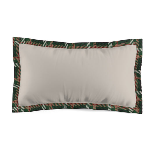 Faithful Tartan Pillow Sham – Stone Rest, Framed in Legacy