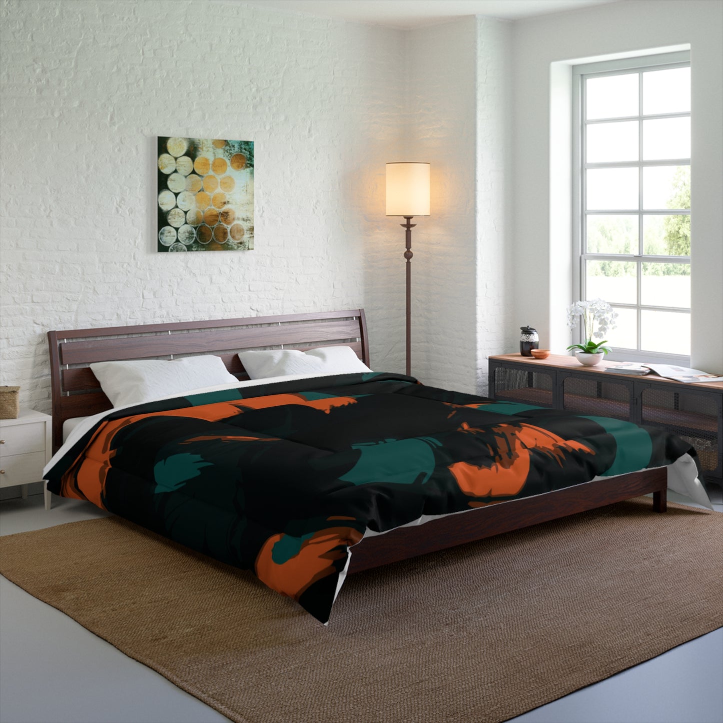 Urban Ember – Abstract Comforter (Twin–King)