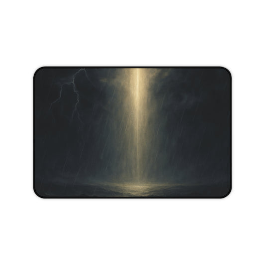Light in the Storm Desk Mat – Divine Illumination