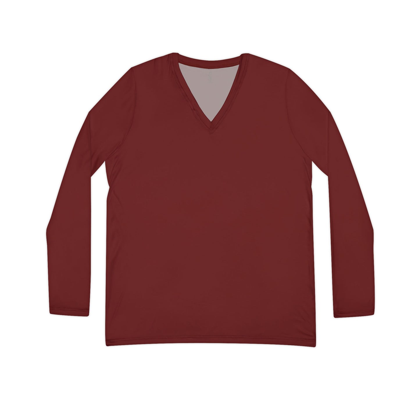 Faithful Layers: Women’s Luxe V-Neck – Oxblood