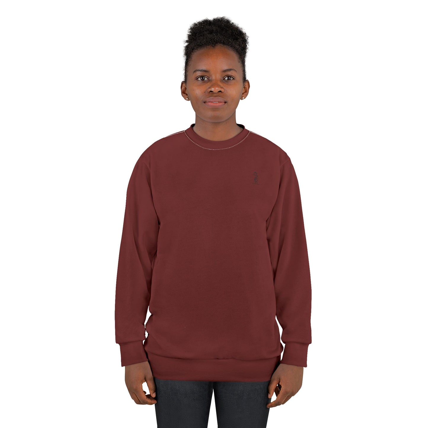 Faithful Tartan Solid Sweatshirt – Oxblood | Whispers of Winter Collection