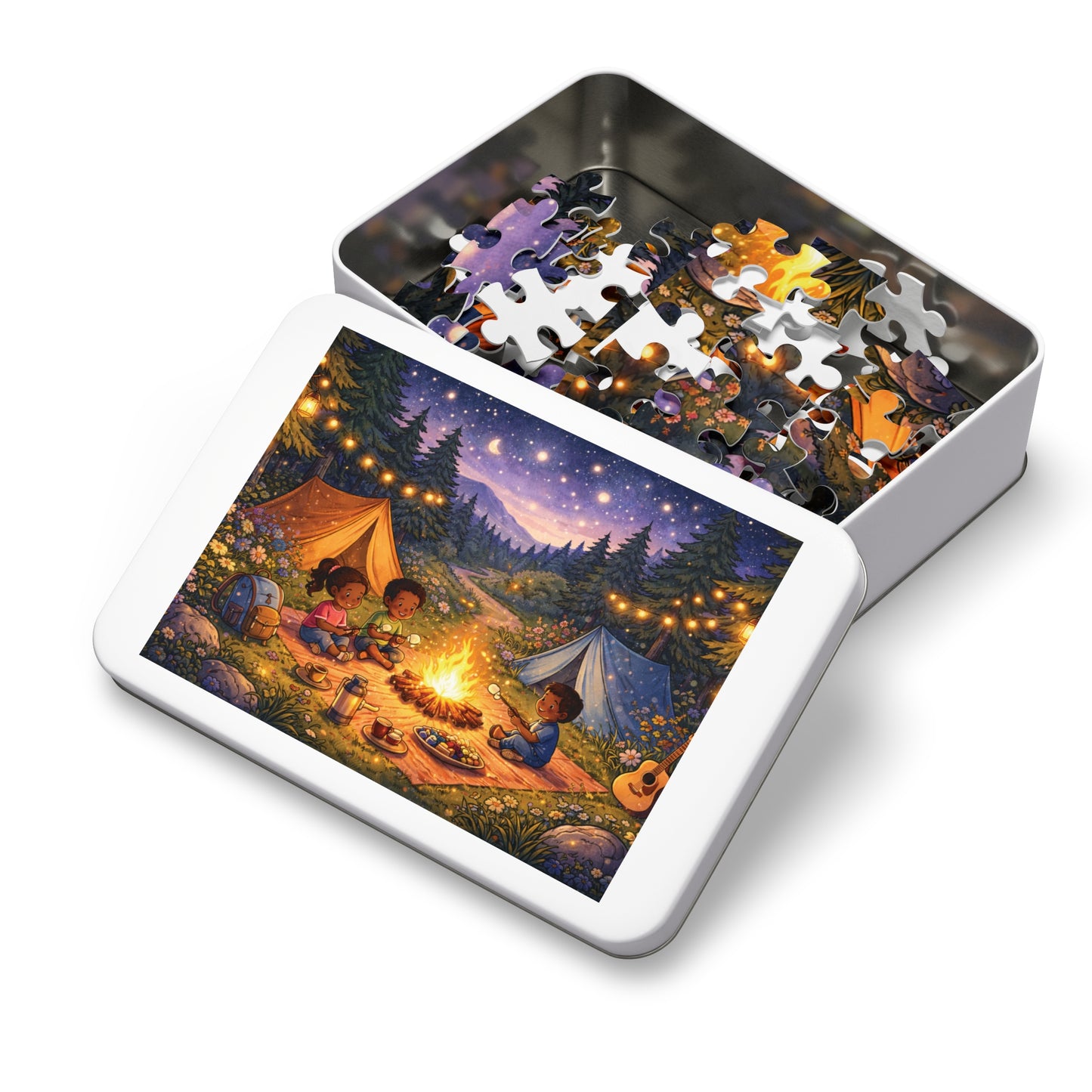 Campfire Under the Stars Kids Puzzle