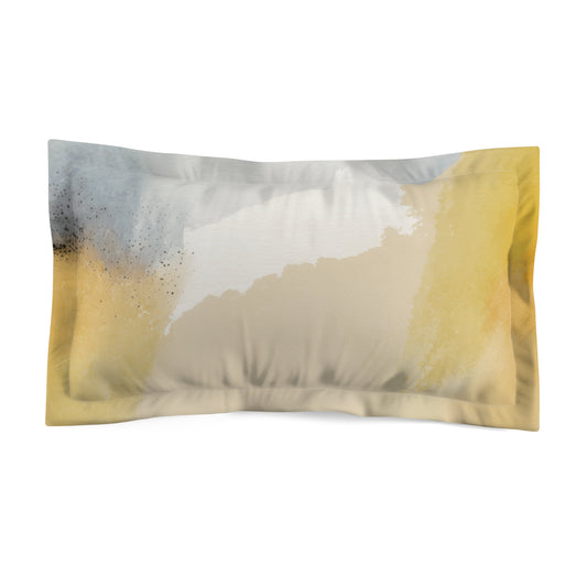 Golden Horizon Watercolor Pillow Sham
