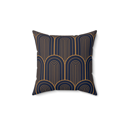Midnight Luxe Archways Throw Pillow