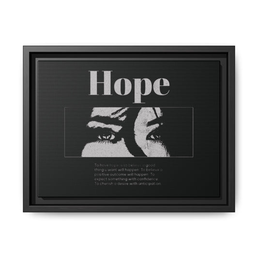 Hope – Eyes That Still Believe (Framed Art Print)