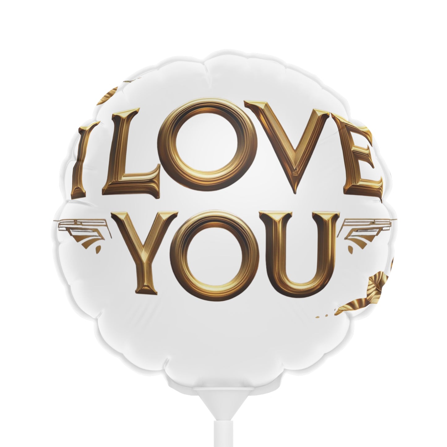 Golden Love Foil Balloon – Heart & Round Variants