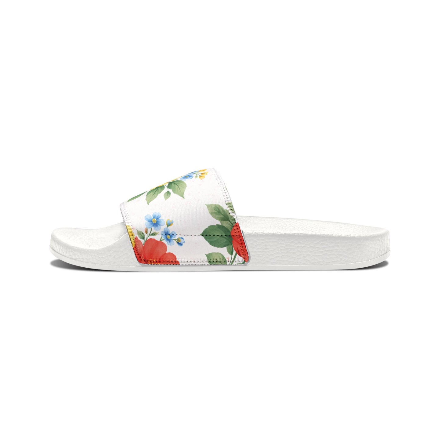 Petal Bloom Girls Slides | Golden Unfurling