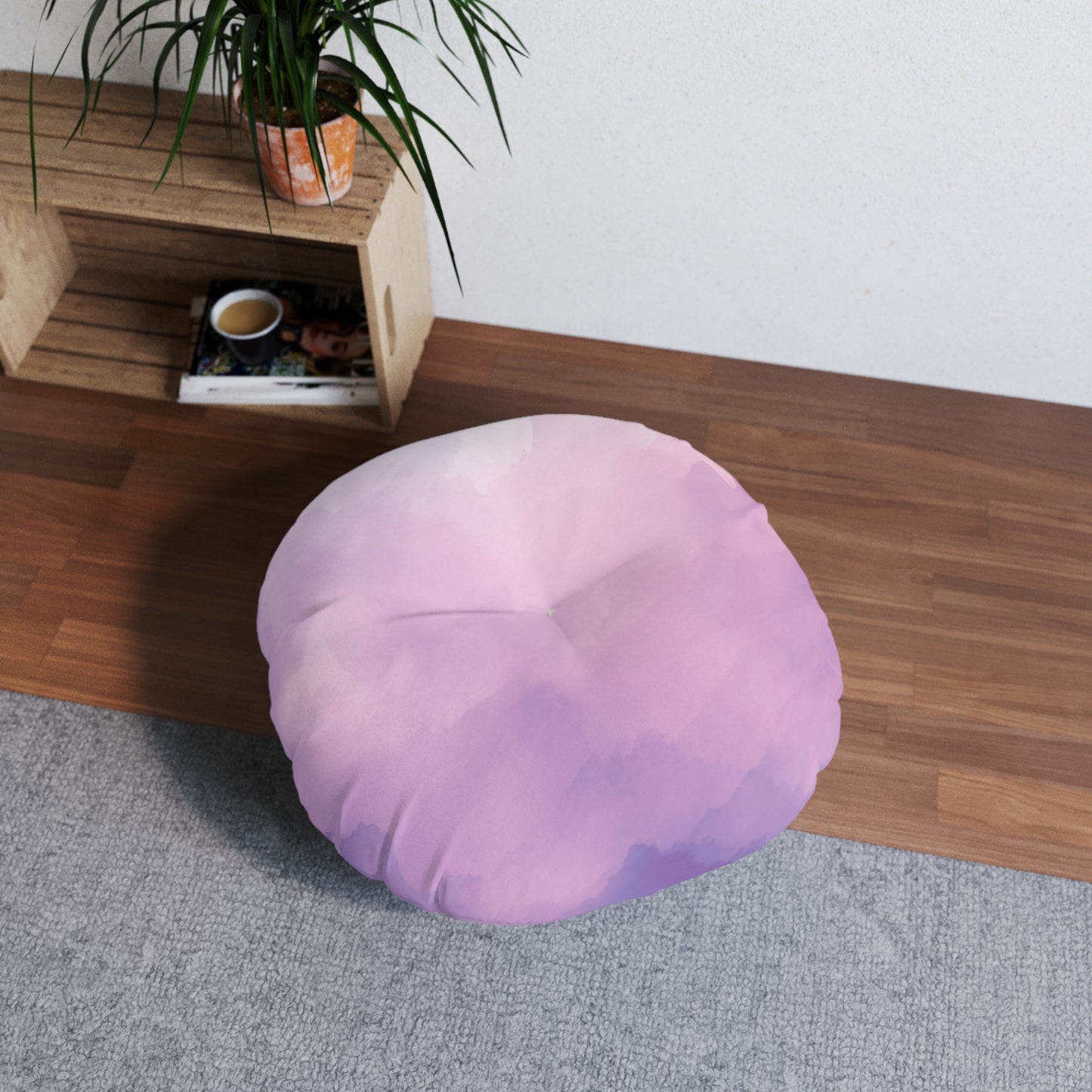 Amethyst Glow Floor Pillow