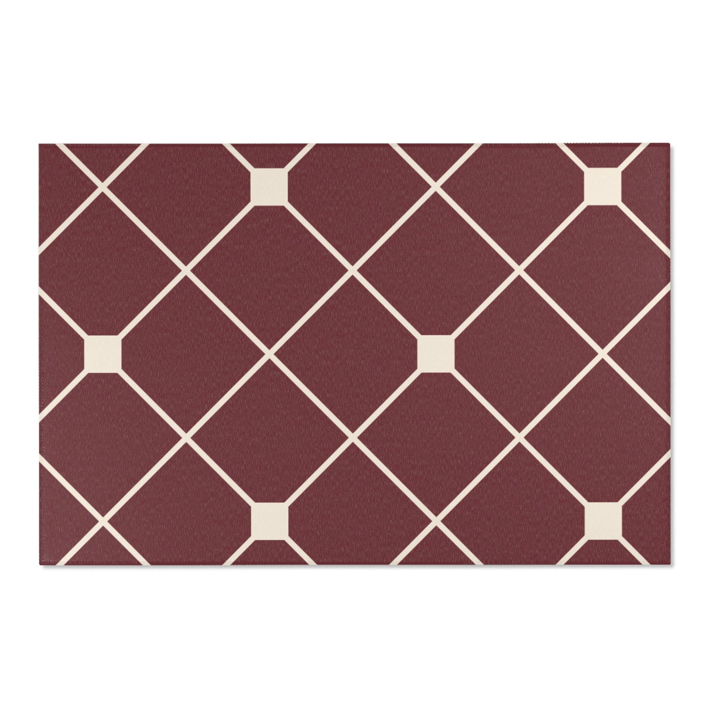 Covered in Wine Geometric Rug