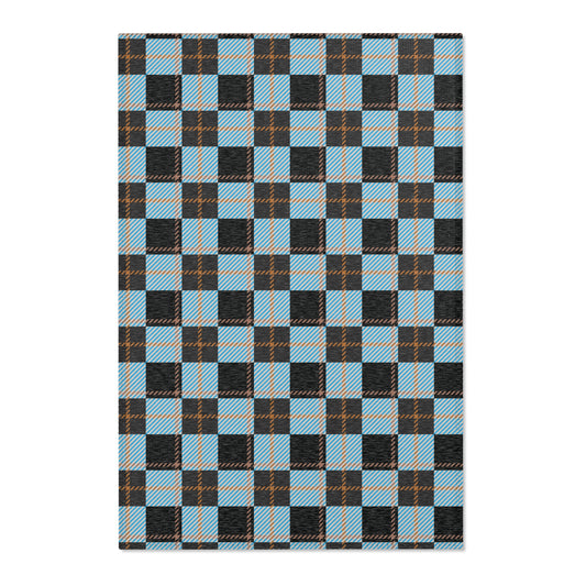 Ember Frost Area Rug – Frozen Tartan FW25