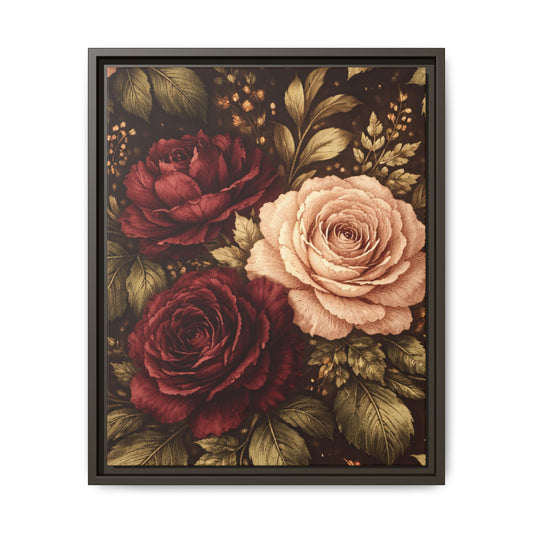 Abundance Tapestry Luxe Floral Framed Canvas