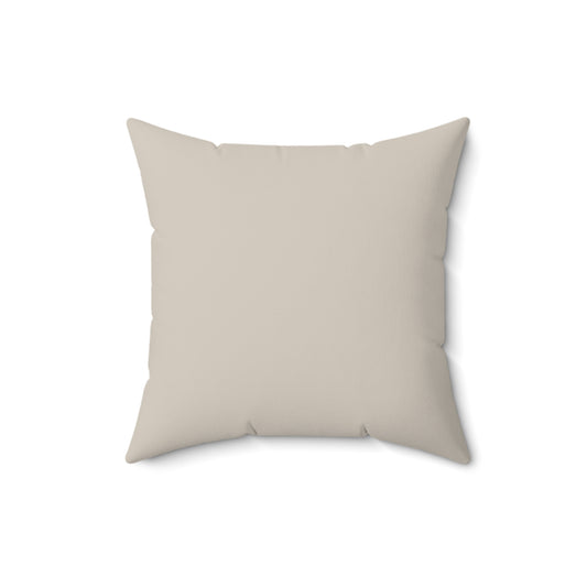 Frozen Echo Reversible Throw Pillow – Stone Beige Edition