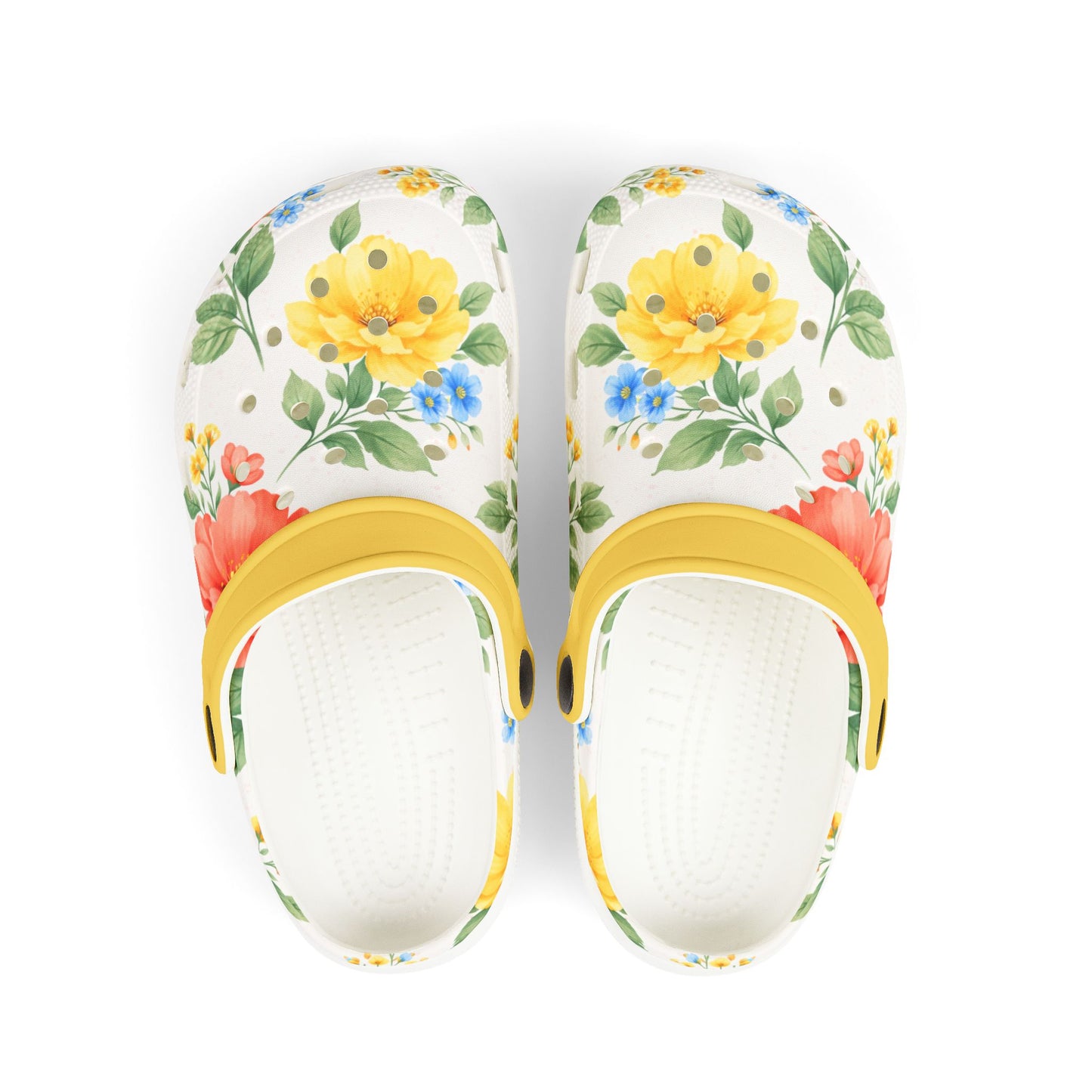 Petal Bloom Girls Clogs | Golden Unfurling