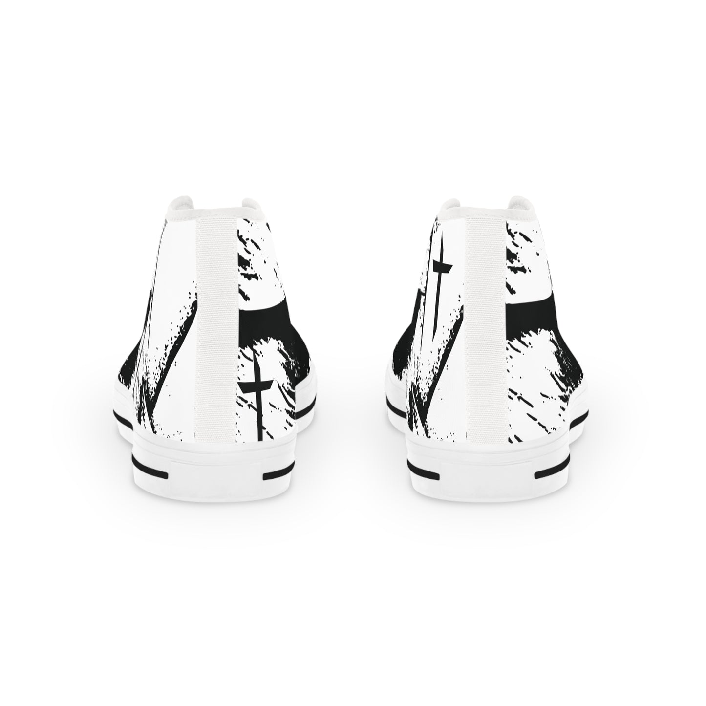 Bold Foundations – Men’s High-Top Sneakers, Unique Sneakers for Men, Trendy Footwear, Casual Sneakers, Graphic Sneakers, Perfect Gift for Him
