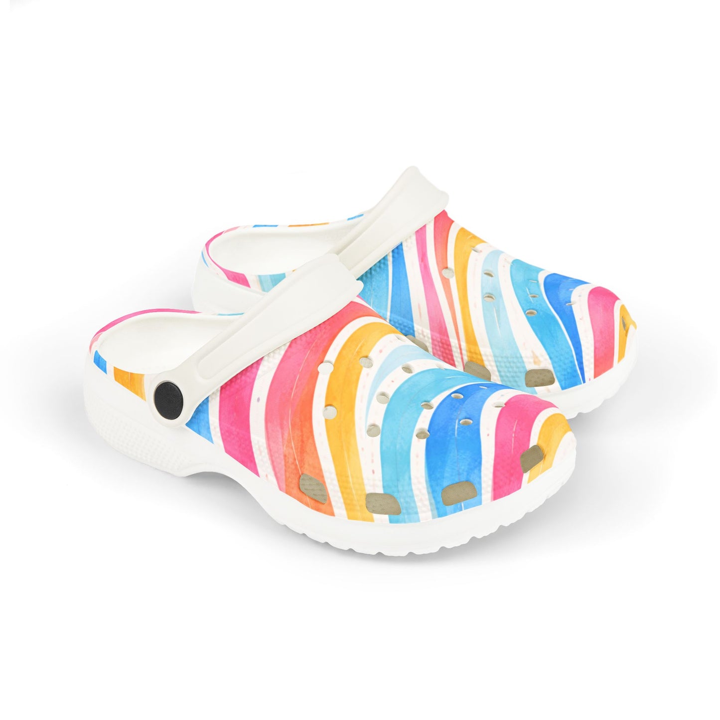 Sunburst Stripe Clogs (Unisex) | Golden Unfurling