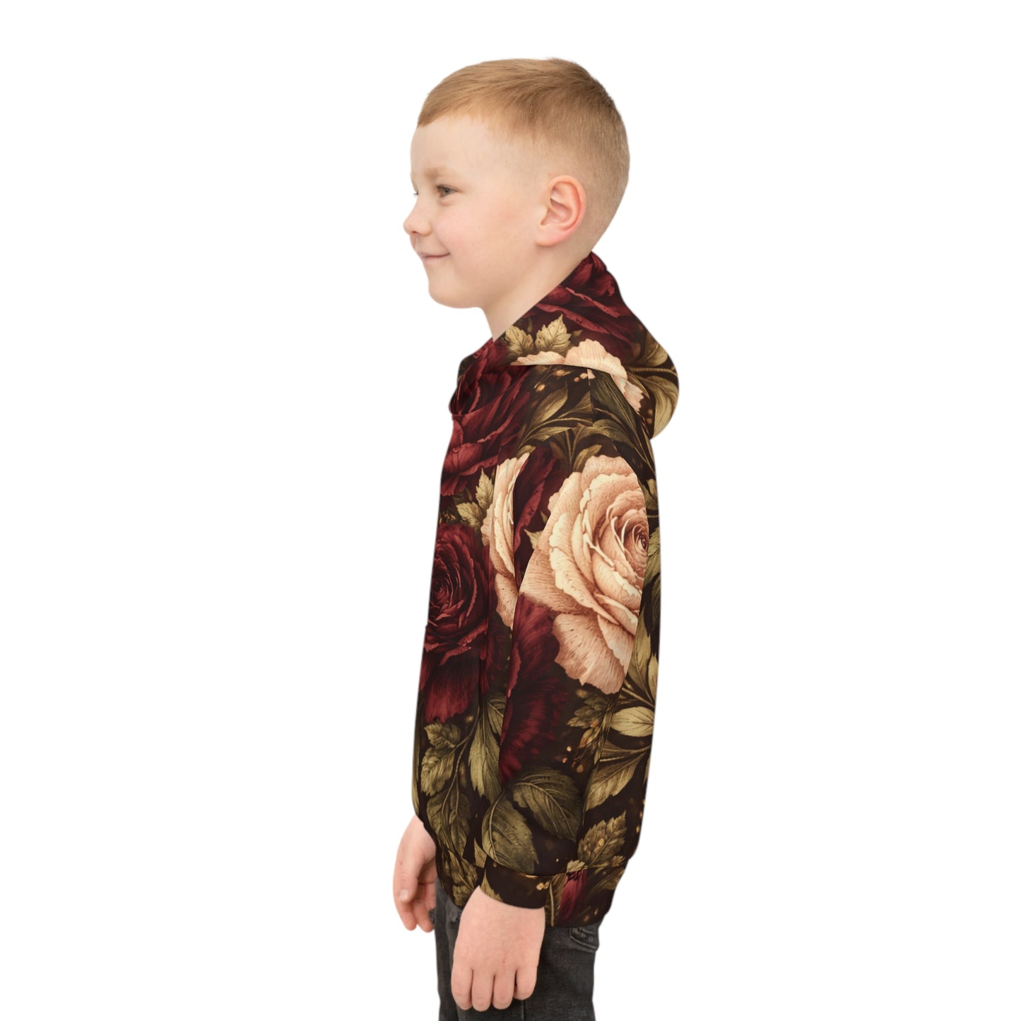 Abundance Tapestry Youth Hoodie (Unisex) | Golden Unfurling