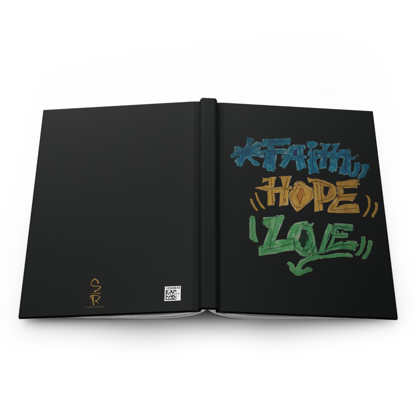 Faith Hope Love Journal – Black Cover