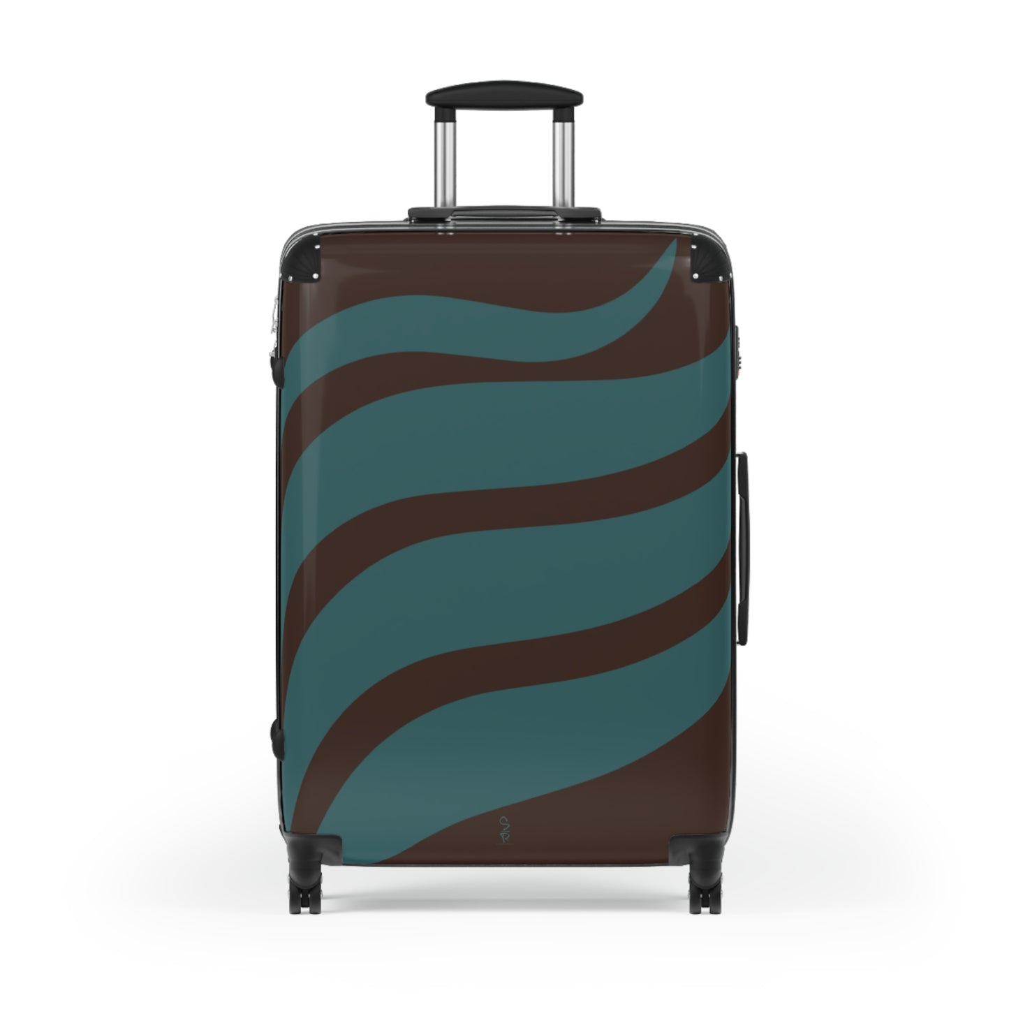 Deep Current Carry-On Luggage – Dark Cocoa + Transformative Teal