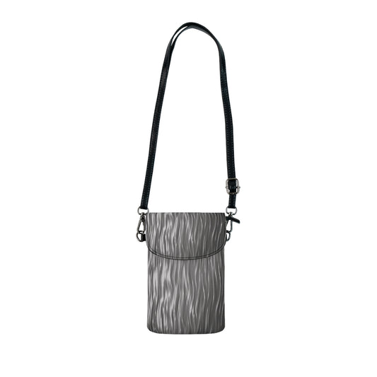 “Flow State” Crossbody Phone Purse – Grayscale River Edition
