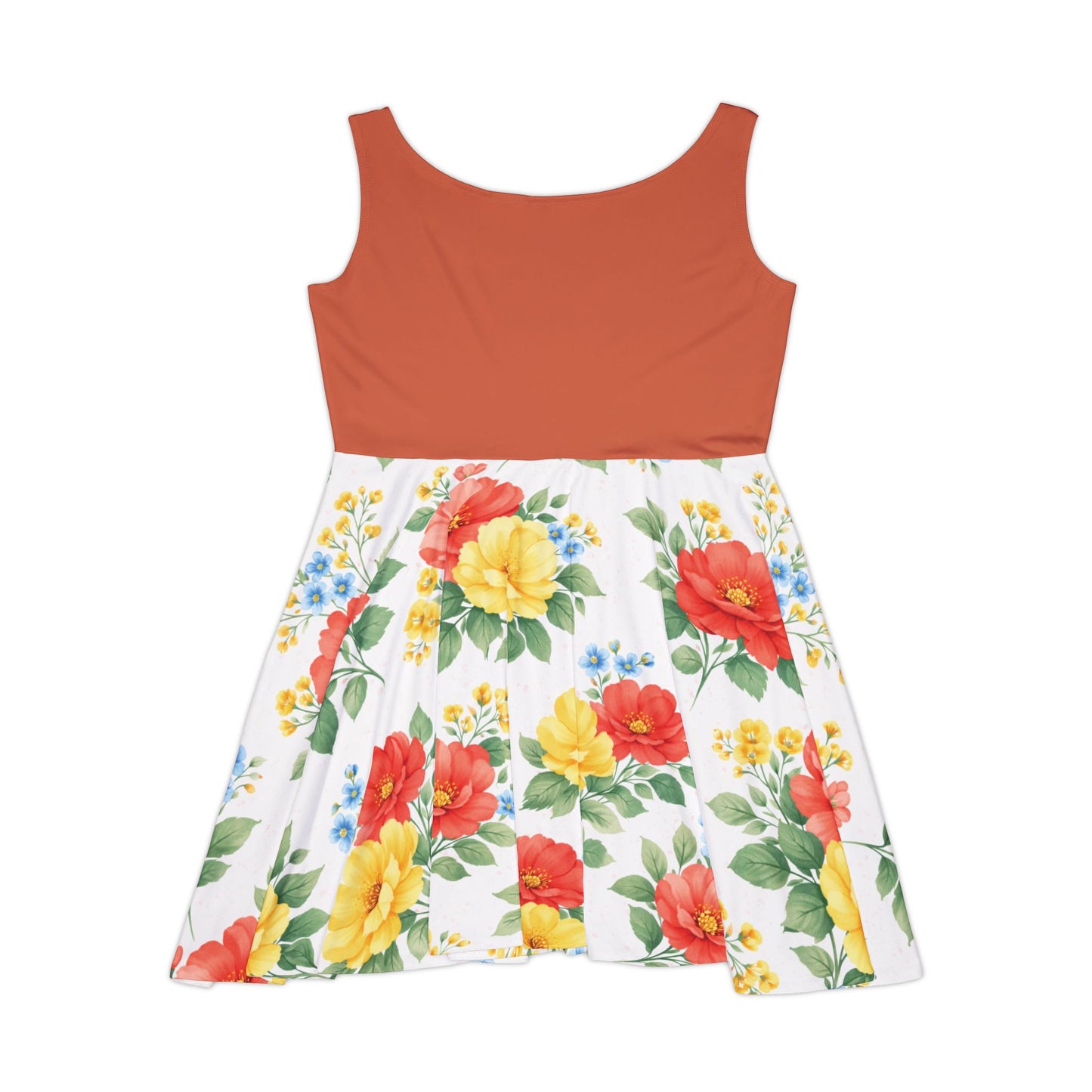 Petal Bloom Sleeveless Skater Dress