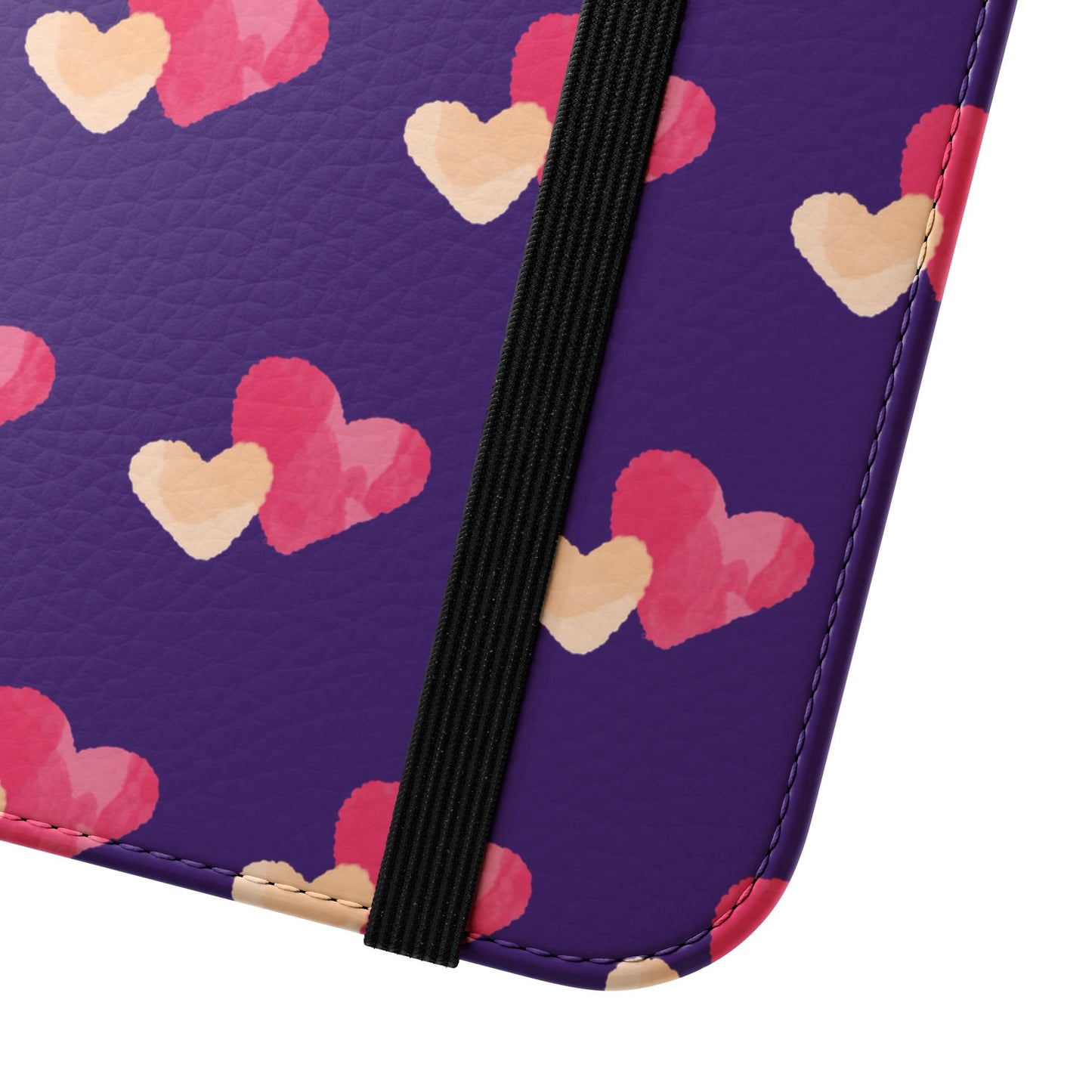 "Faith-Filled Hearts | Flip Phone Case – Purple"