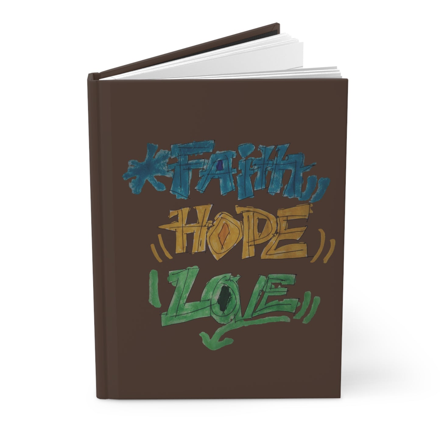 Faith Hope Love Journal – Espresso Cover