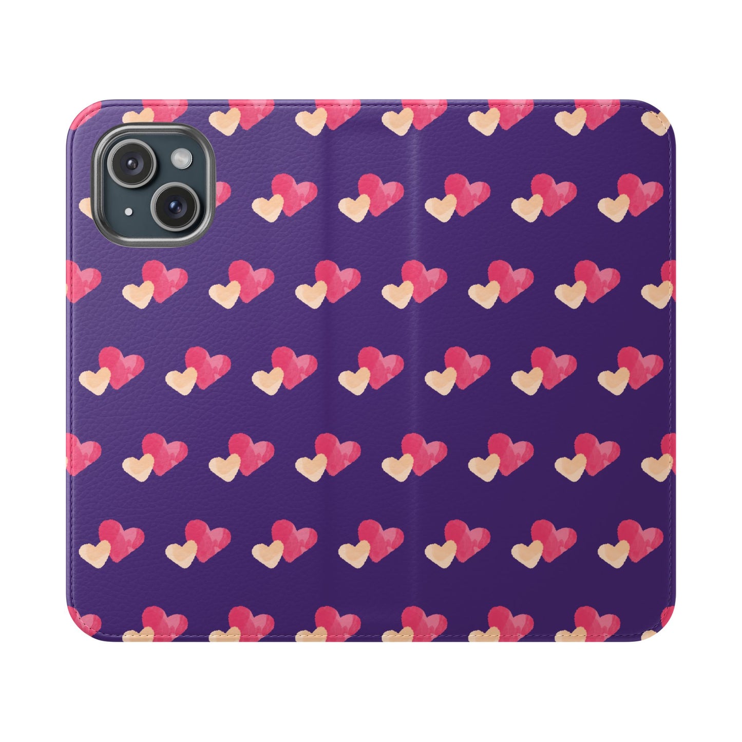 "Faith-Filled Hearts | Flip Phone Case – Purple"