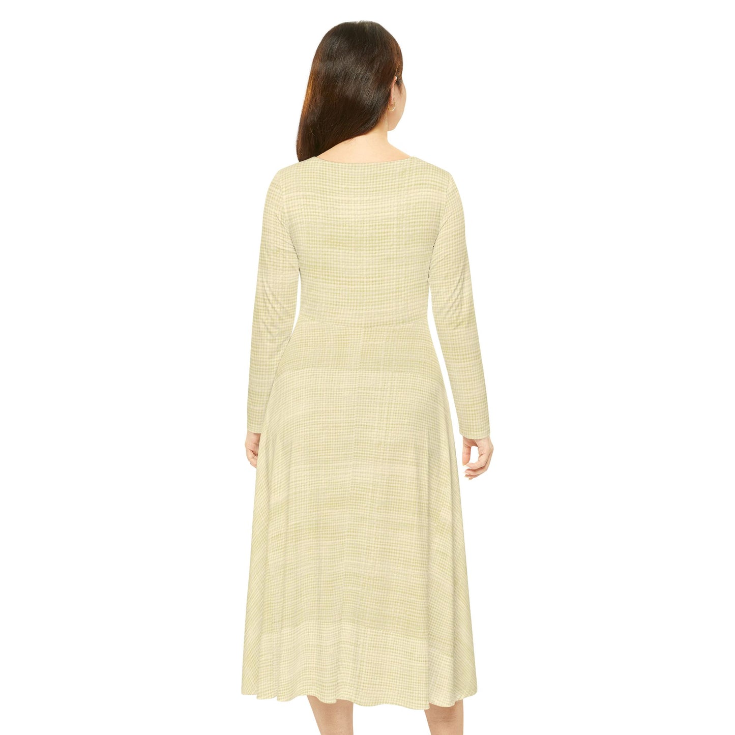 Bread of Life – Butter Muslin Print Long-Sleeve Midi Dress