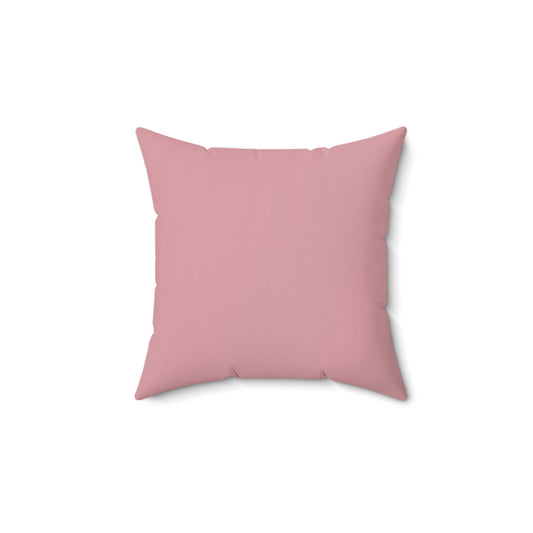 “Rose Reverence” Luxe Throw Pillow – Dusty Rose