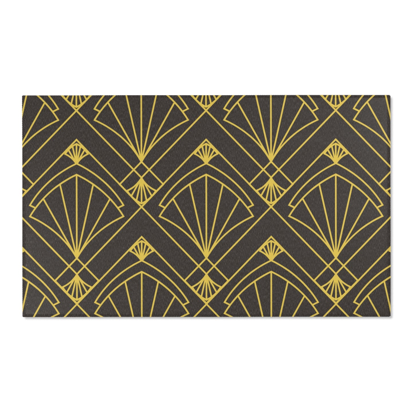 Gilded Rhythm Geometric Rug