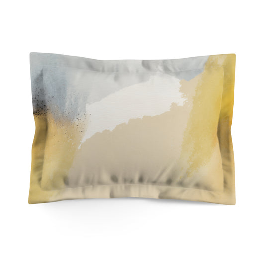 Golden Horizon Watercolor Pillow Sham