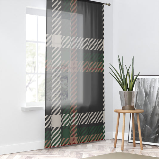 Faithful Tartan Curtain – Blocky Remix