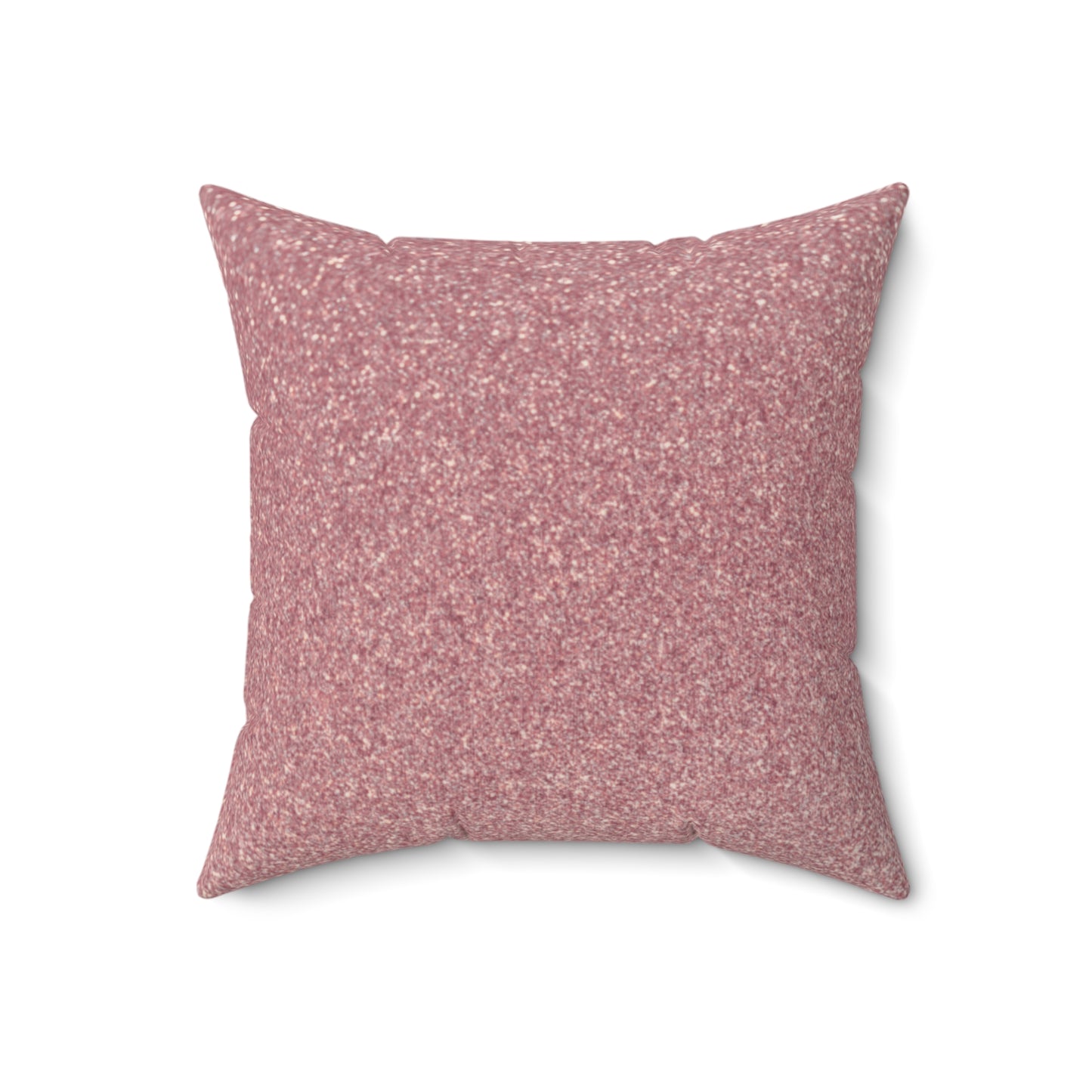 "Heavenly Glisten – Muted Rose Sparkle Throw Pillow"