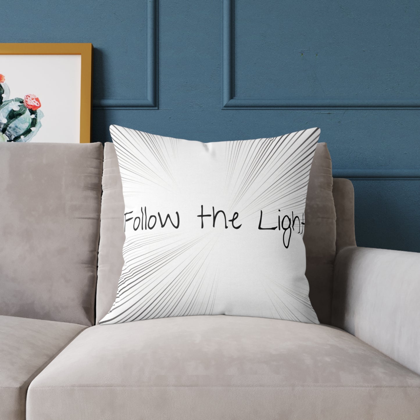 Follow the Light – Inspirational Throw Pillow
